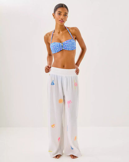 29" Enzo Embroidered Pant Cover-Up | Lilly Pulitzer Women|Swim