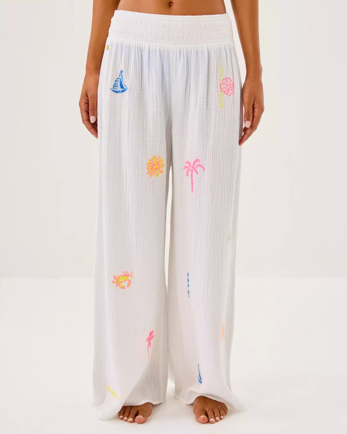 29" Enzo Embroidered Pant Cover-Up | Lilly Pulitzer Women|Swim