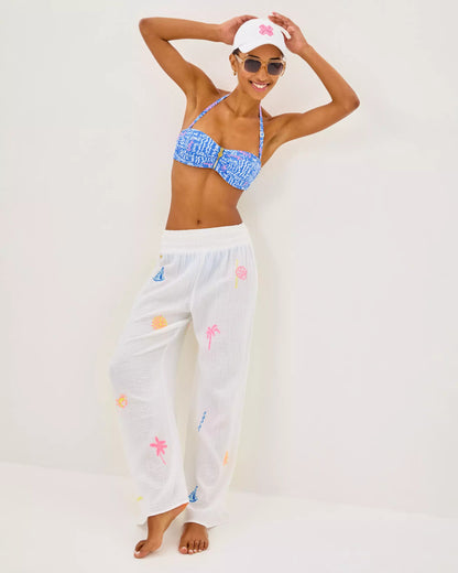 29" Enzo Embroidered Pant Cover-Up | Lilly Pulitzer Women|Swim