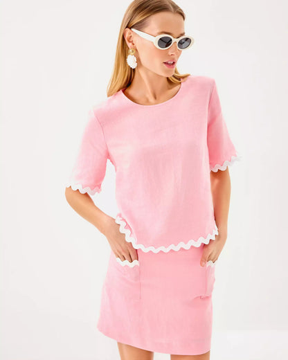 Nik Ric Rac Trim Cropped Top | Lilly Pulitzer Women