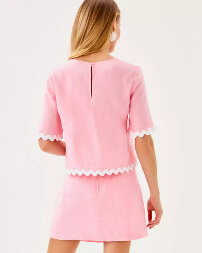 Nik Ric Rac Trim Cropped Top | Lilly Pulitzer Women