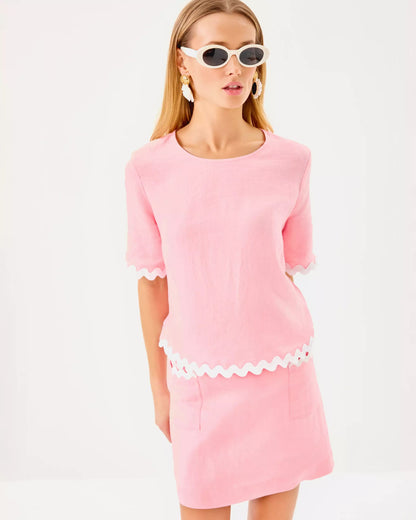 Nik Ric Rac Trim Cropped Top | Lilly Pulitzer Women