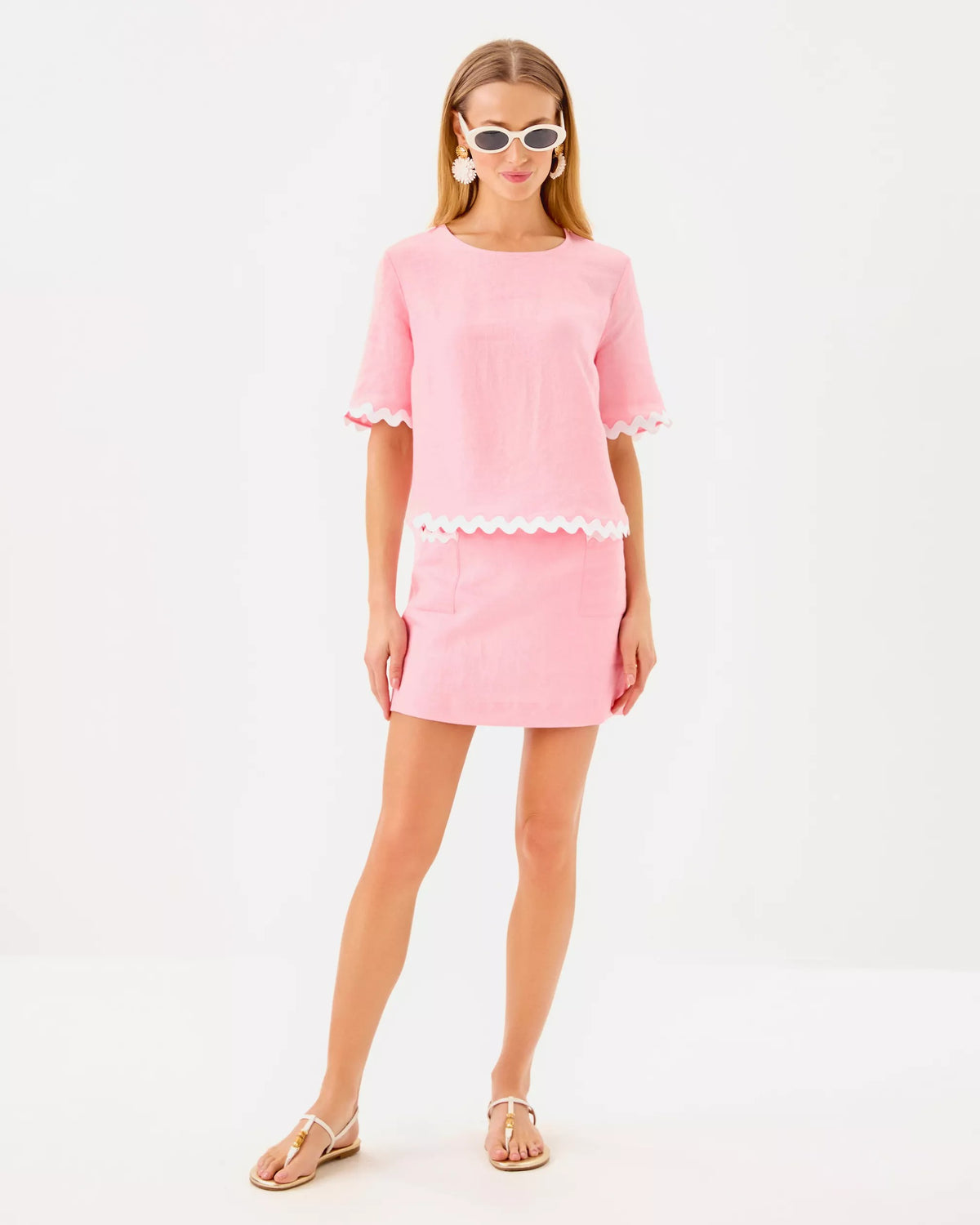 Nik Ric Rac Trim Cropped Top | Lilly Pulitzer Women