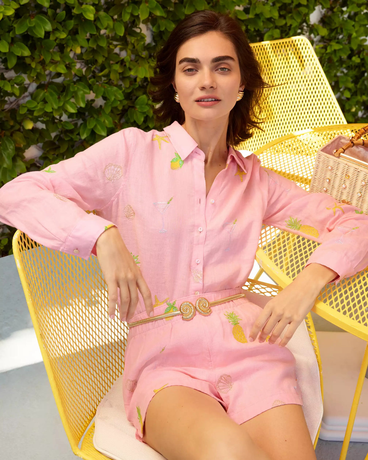 Sea View Linen Button Down Top | Lilly Pulitzer Women