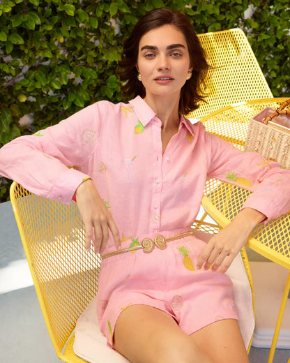 Sea View Linen Button Down Top | Lilly Pulitzer Women