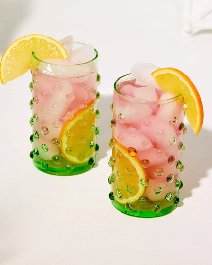 Highball Hobnail Glasses | Lilly Pulitzer Home