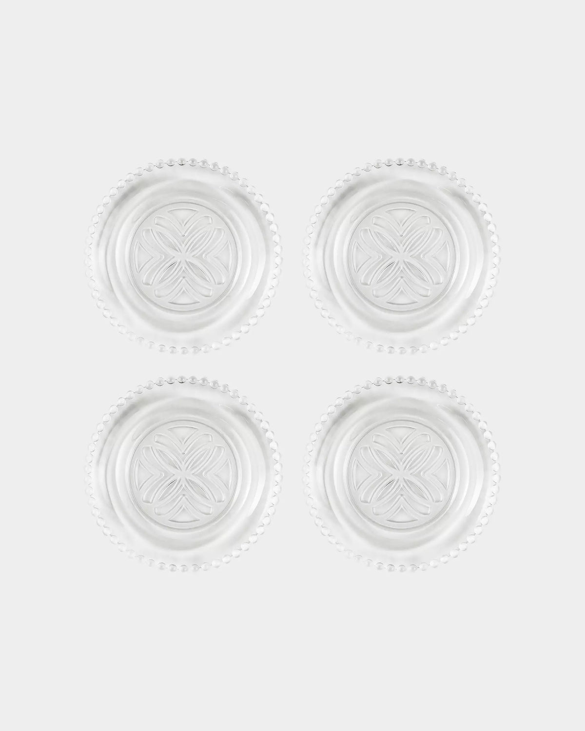 Glass Embossed Appetizer Plate Set | Lilly Pulitzer Home