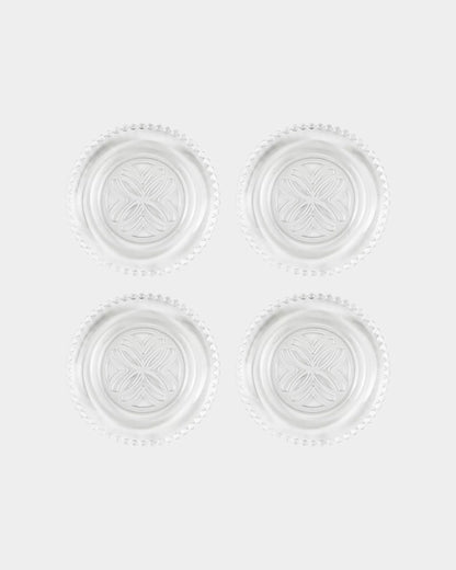 Glass Embossed Appetizer Plate Set | Lilly Pulitzer Home