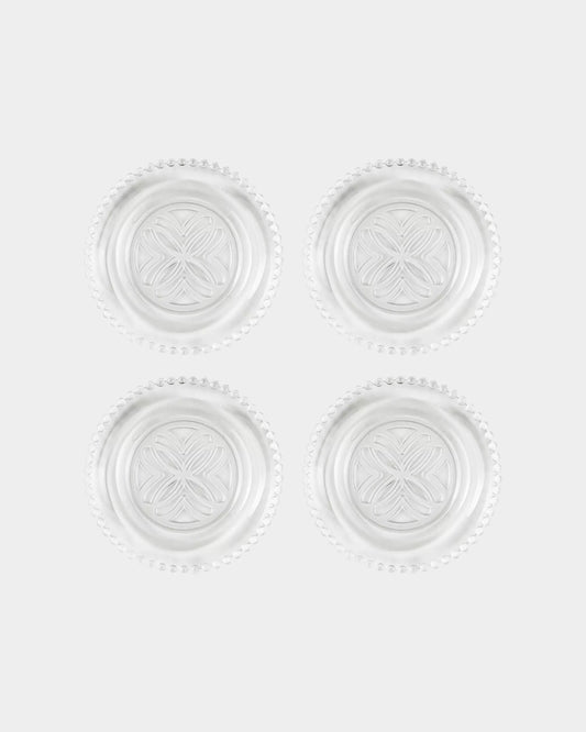 Glass Embossed Appetizer Plate Set | Lilly Pulitzer Home
