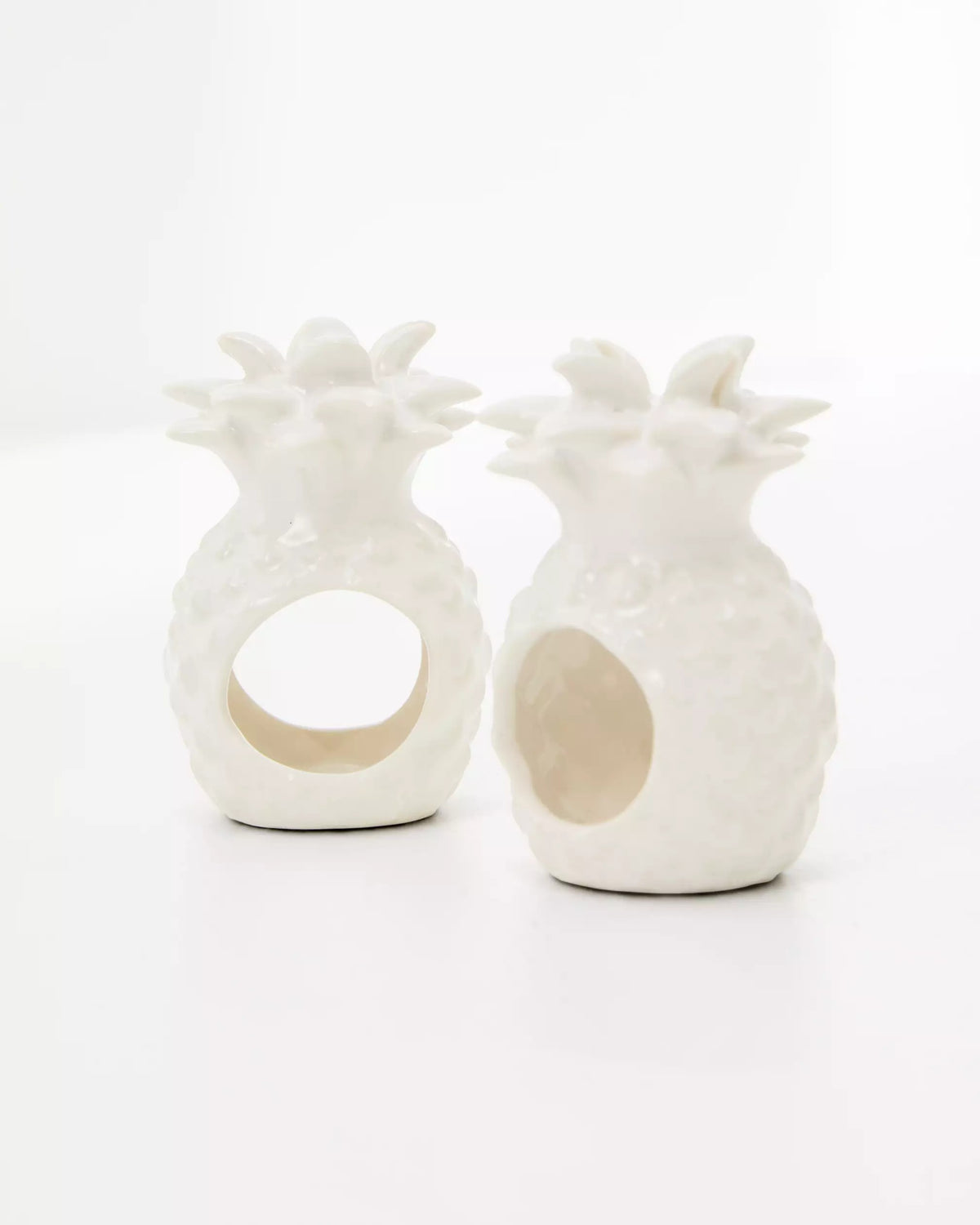 Pineapple Ceramic Napkin Ring Set | Lilly Pulitzer Home