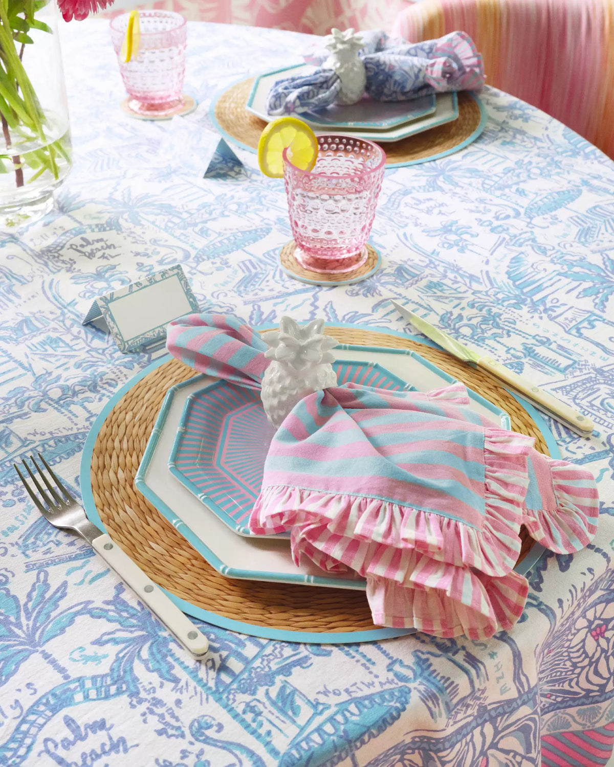 Acrylic Hobnail Glasses | Lilly Pulitzer Home