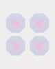 Fresh Water Blue X Conch Shell Pink Stripe